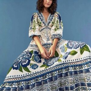 NWT FARM Rio Macaw Flight Placed Dress Size M